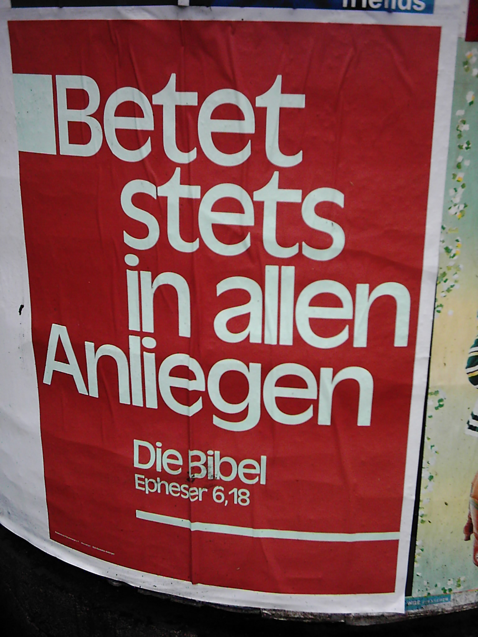 Betet stets in allen Anliegen