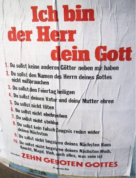 Die Zehn Gebote Gottes