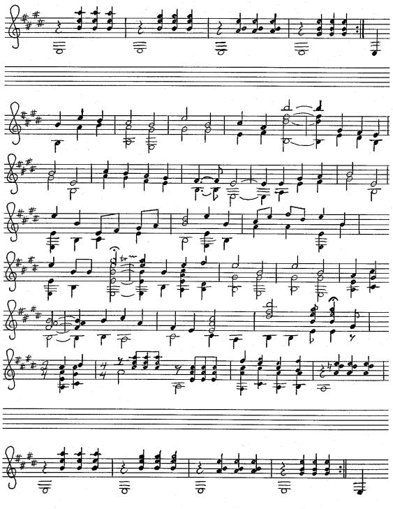 Melodie und Harmonie zum Lied In Deinen Händen
