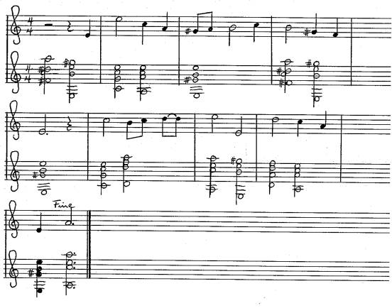 Melodie und Akkorde zum Lied Geleitet