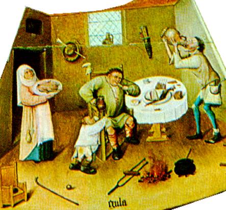 ein Laster gezeichnet von Hieronymus Bosch