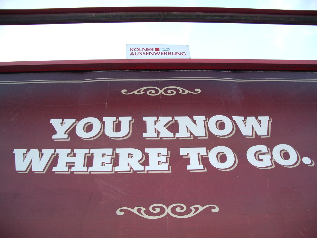 You know where to go