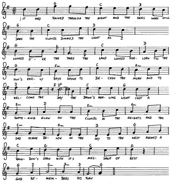 notes and chords of I will Remember ...