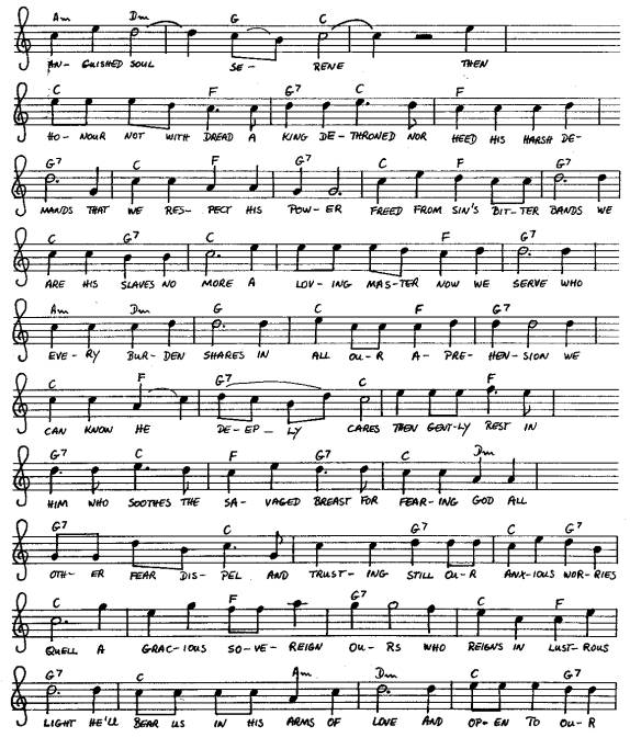 notes and chords of Dusk
