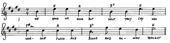 notes and chords of Rejected