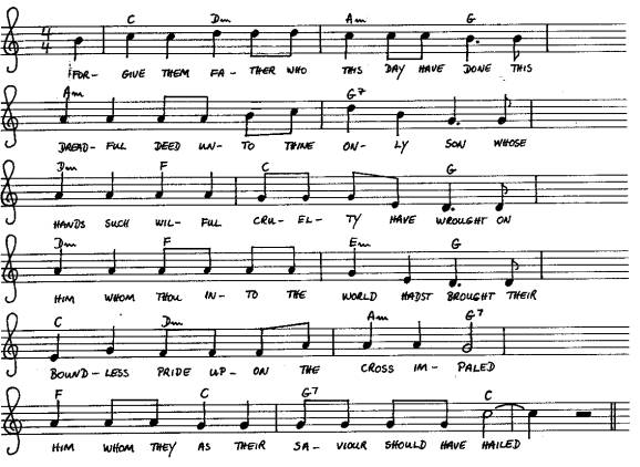 notes and chords of Grace
