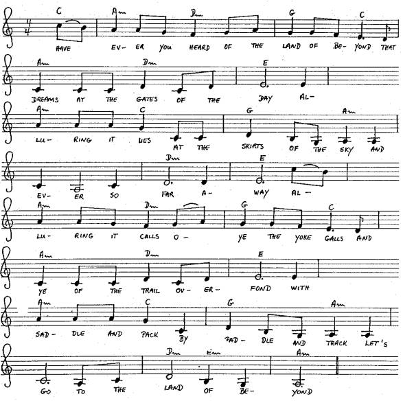 Noten und Akkorde von The Land of Beyond