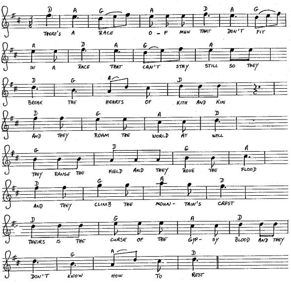 Noten und Akkorde von The Men that Dont Fit In