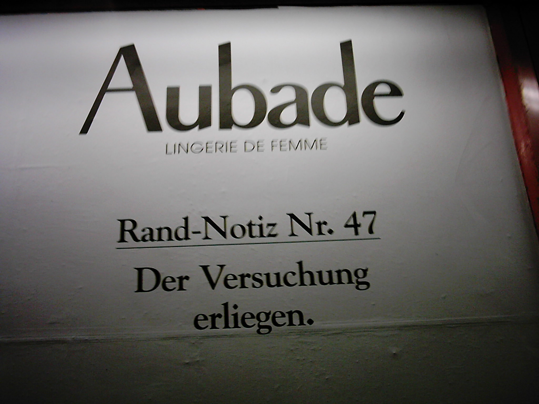 Der Versuchung erliegen