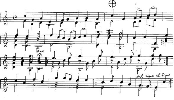 Instrumental Noten für Hingegeben