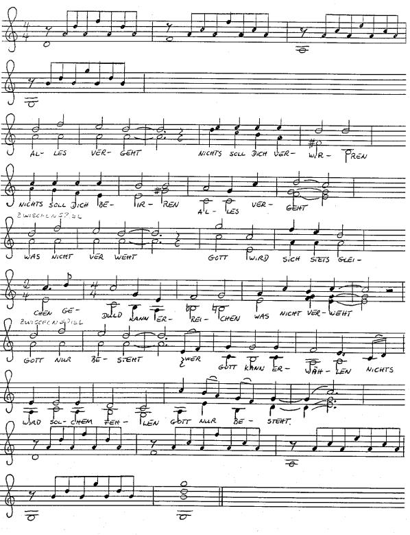 Noten + Harmonie für Nichts