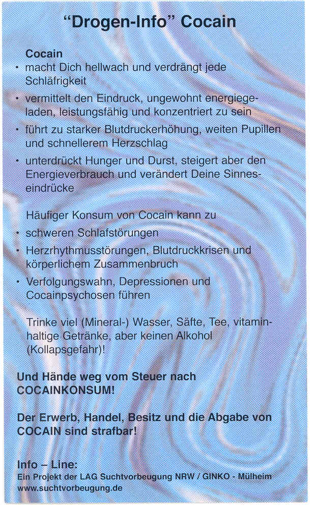 Drogen-Info - Cocain 