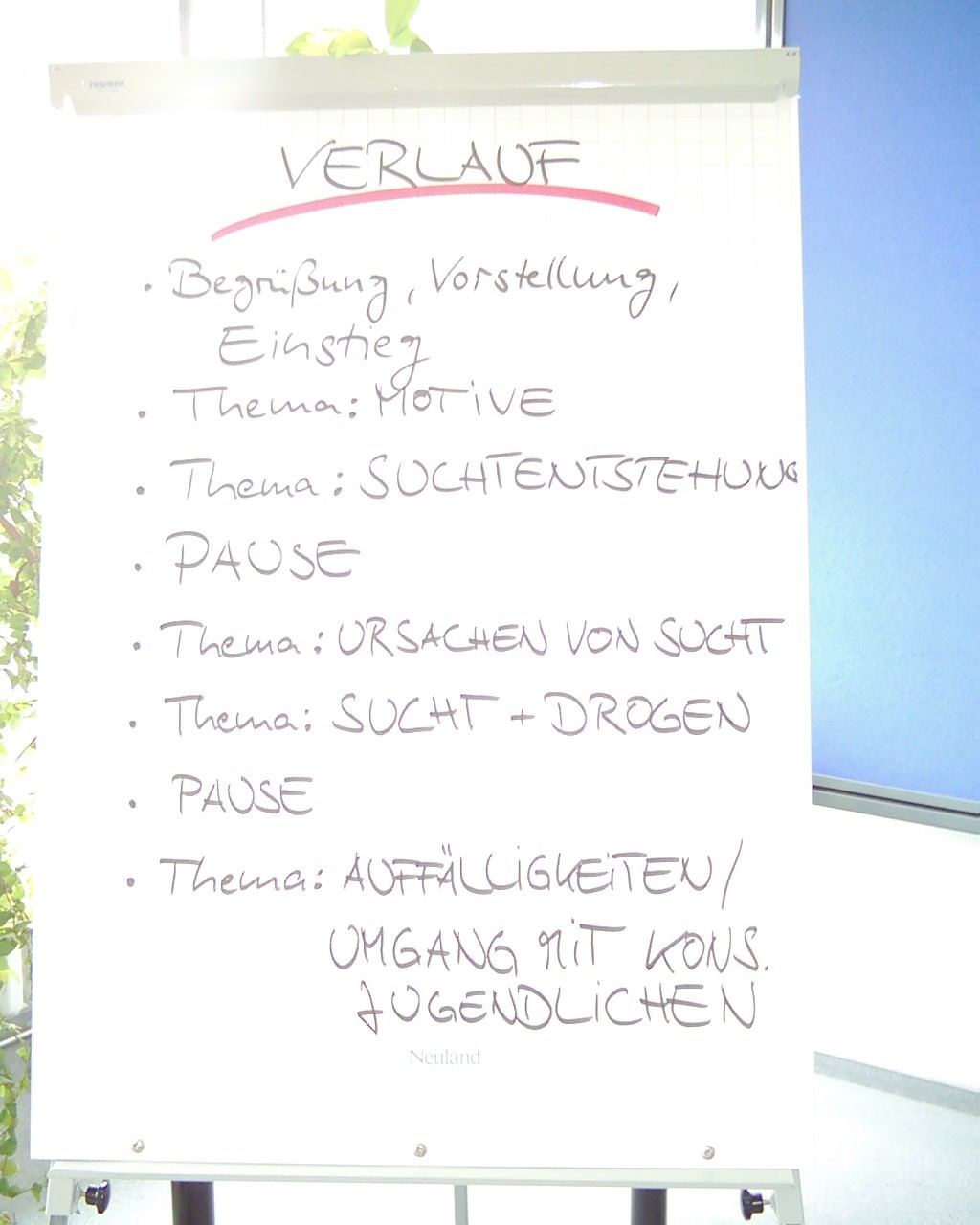 Plakat der Suchthilfe