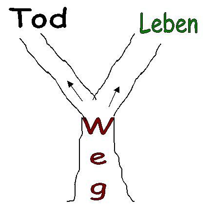 Weg zum Tod oder Leben